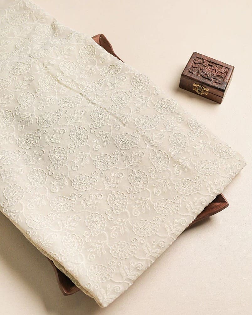 PC Cotton Schiffli Embroidery (Hakoba)